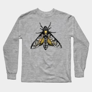 Acherontia atropos with graveyard wings Long Sleeve T-Shirt